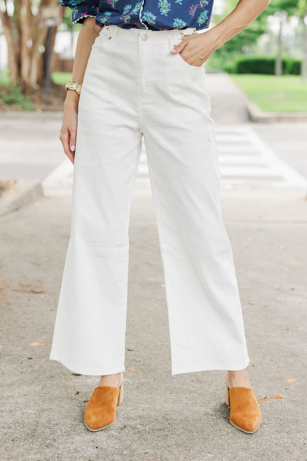 Sure Thing White Jeans