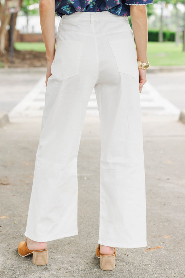 Sure Thing White Jeans