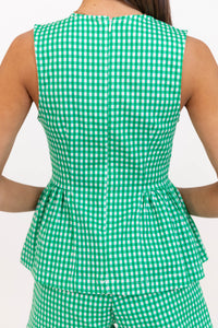 So Much Yes Green Polka Dot Tank