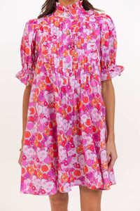 Dressed Up Pink Watercolor Dress