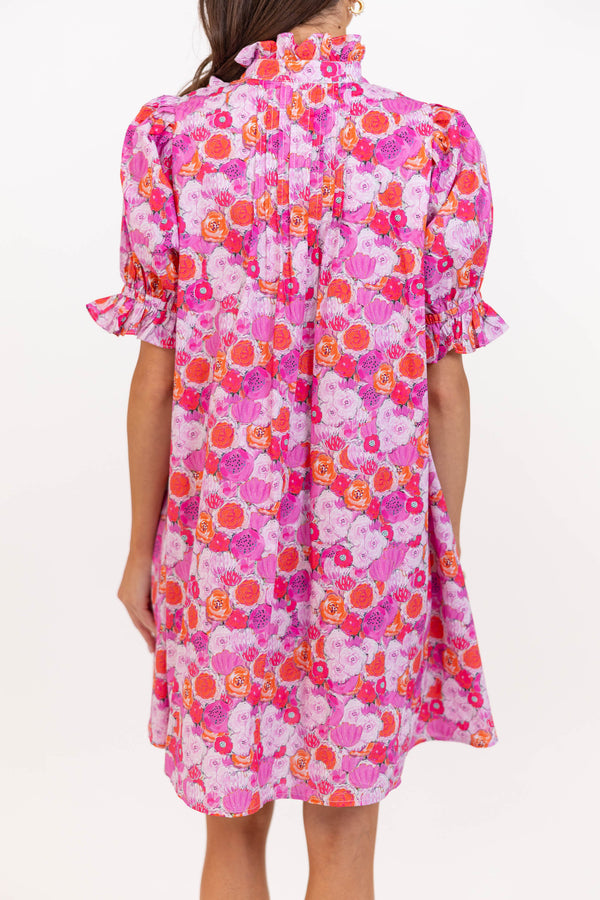 Dressed Up Pink Watercolor Dress