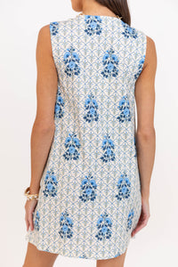 The Next Level Blue Medallion Dress