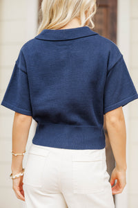 Effortless Layer Navy Cardigan