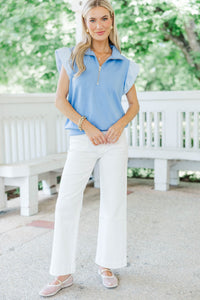 Peacefully Yours Light Blue Blouse