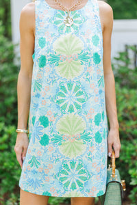 Olivaceous: Naturally Luminous Green Floral Shift Dress