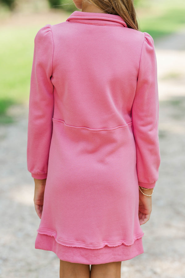 Girls: Always A Dream Pink Bow Detail Dress