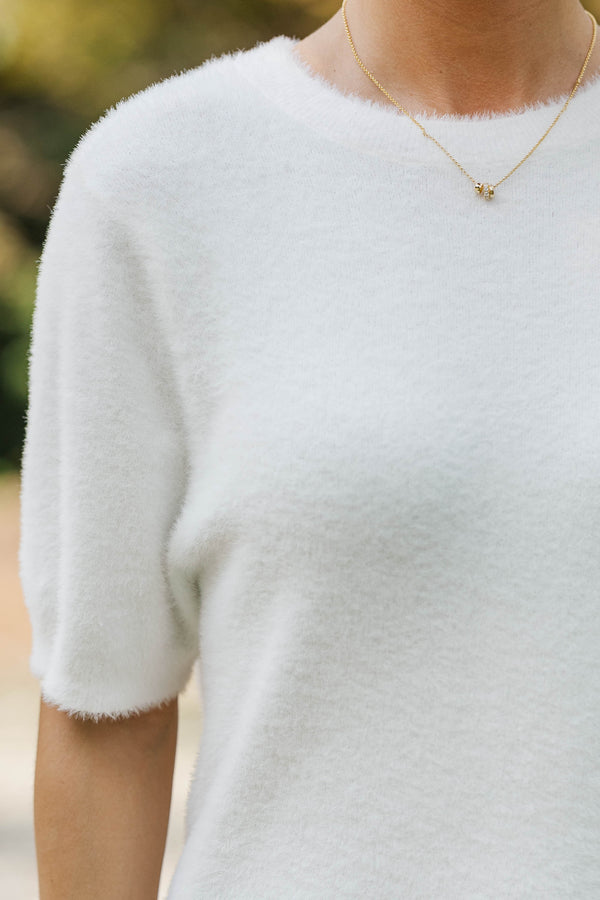 Crisp Morning Cream Sweater