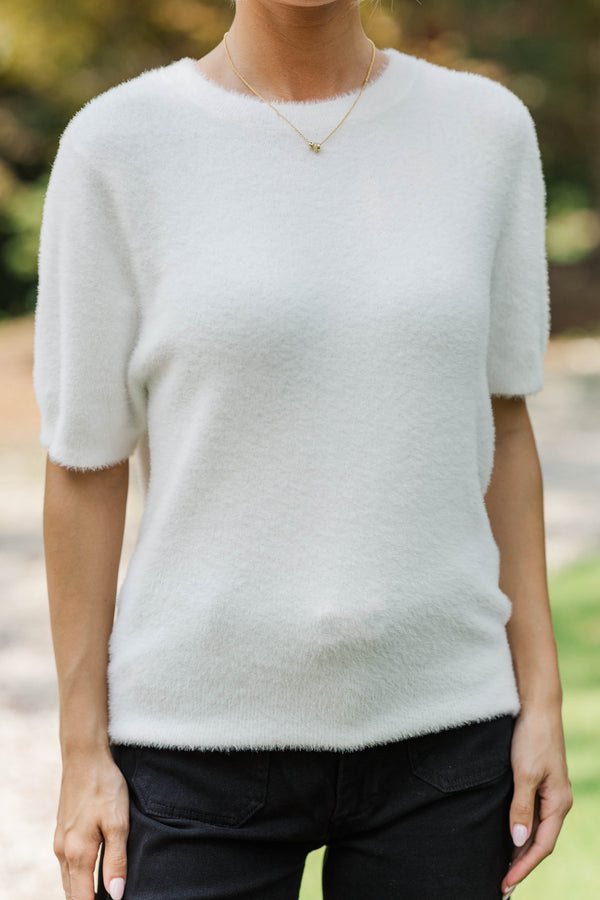 Crisp Morning Cream Sweater