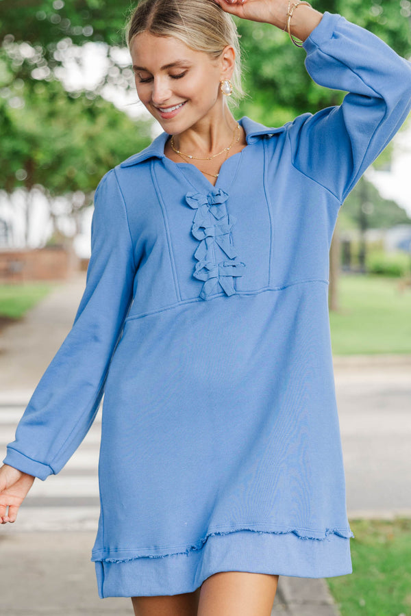 Find It Again Blue Collared Dress – Shop the Mint