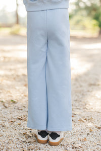 Girls: Out For A Walk Blue Textured Pants