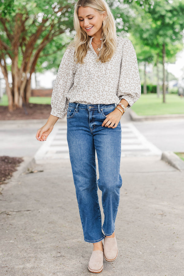 Just Black Denim: Last Call Dark Wash Straight Jeans