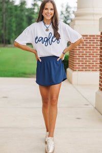 Fit & Flow Navy Blue Athletic Skort