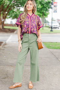 Finding Joy Plum Floral Blouse