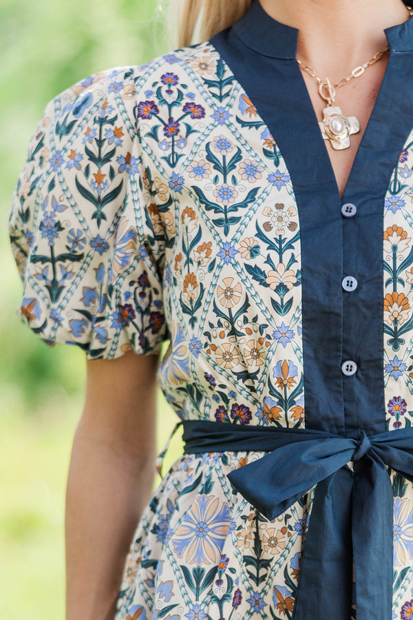 Look At This Blue Medallion Dress