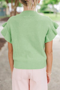 Girls: The Kennedy Olive Bow Sweater