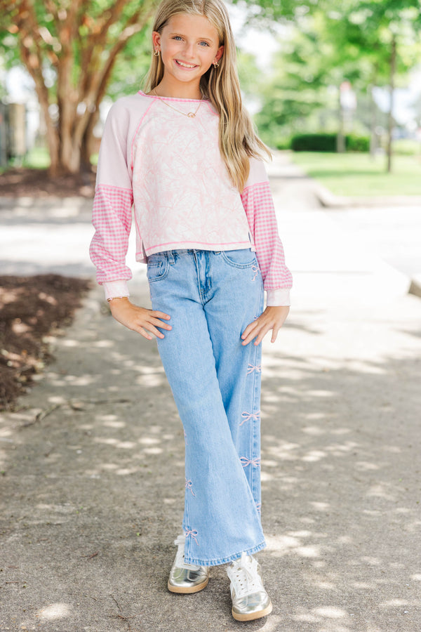Girls: The Gardenview Pink Camo Top