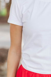 Favorite Layer White Baby Tee