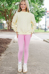 Girls: Find Your Balance Pink Leggings