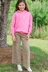 Girls: Keep It Easy Hot Pink Hoodie