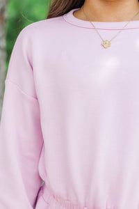 Girls: Made To Move Pink Sweatshirt Dress
