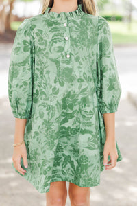 Girls: Story Worth Telling Green Floral Dress