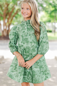 Girls: Story Worth Telling Green Floral Dress