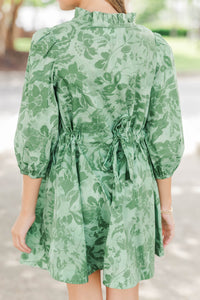 Girls: Story Worth Telling Green Floral Dress