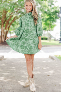 Girls: Story Worth Telling Green Floral Dress