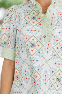 Endless Possibilities White Embroidered Blouse