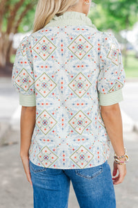 Endless Possibilities White Embroidered Blouse