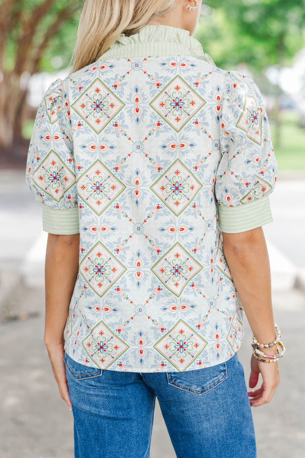 Endless Possibilities White Embroidered Blouse