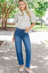 Endless Possibilities White Embroidered Blouse