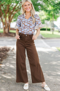 Gather Around Brown Floral Bouse