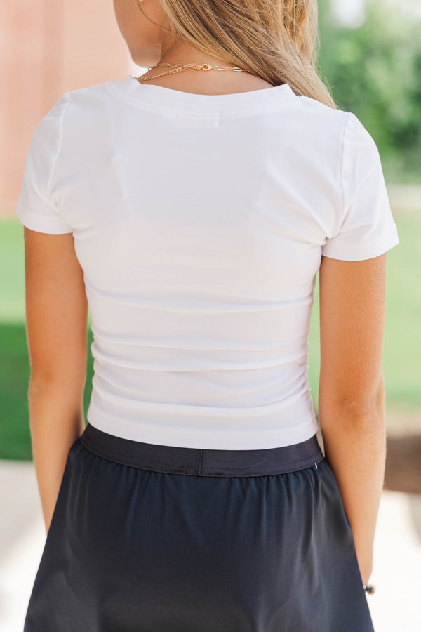 Girls: Simply Unmatched Black Bow Football Baby Tee