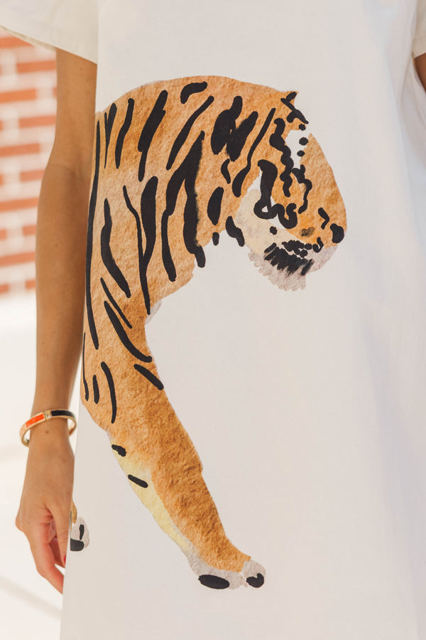 The Front Runner White Tiger Dress