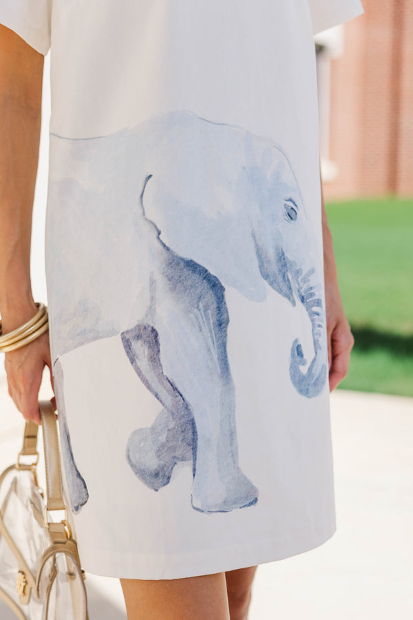 The Front Runner White Elephant Dress