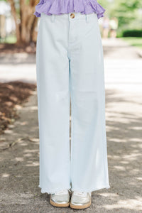 Girls: Your Pick Light Blue Wide Leg Jeans