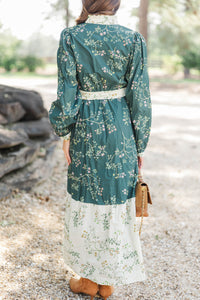 Kind Of Perfect Green Floral Midi Dress