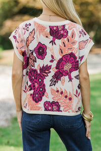 Thinking Of You Rust Chintz Sweater