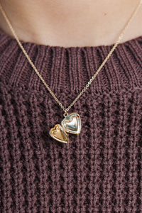 Girls: Best Kept Secret Gold Heart Necklace