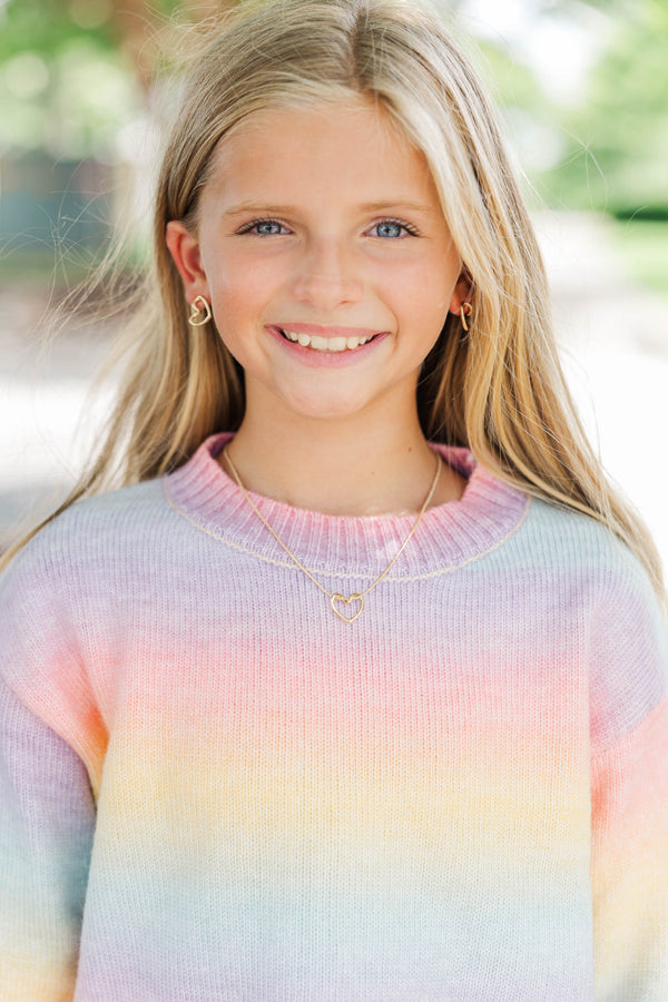 Girls: Pinky Promise Gold Heart Necklace