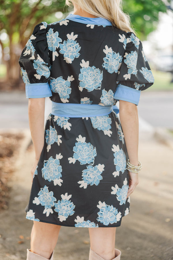 Count Me In Black Floral Dress