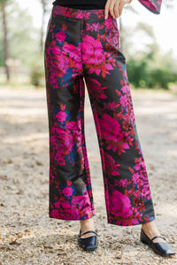 Watch Me Shine Red Brocade Pants