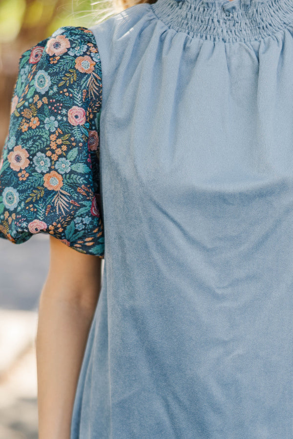 A Little Statement Brocade Courdory Blouse