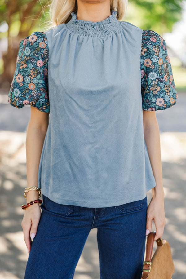 A Little Statement Brocade Courdory Blouse