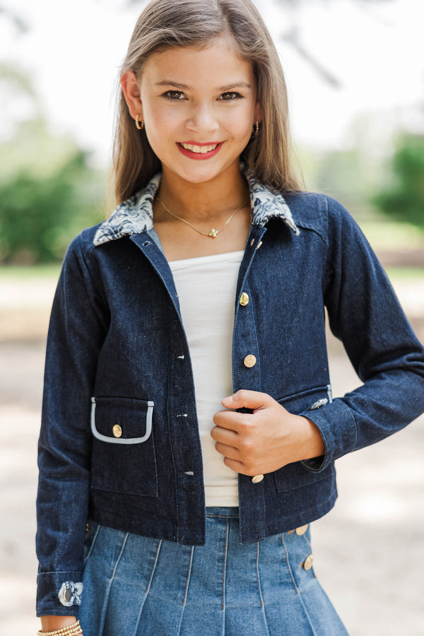 Girls: Autumn Assembly Blue Denim Jacket