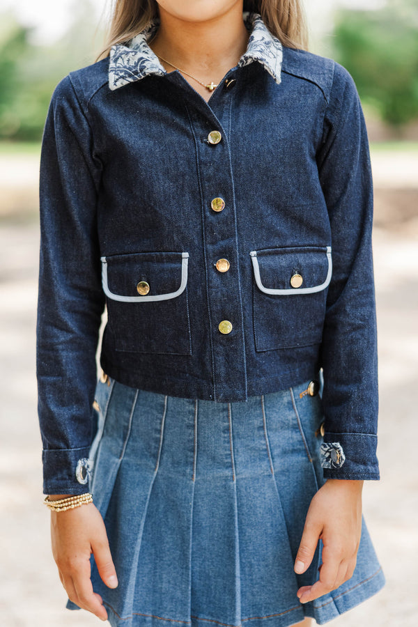 Girls: Autumn Assembly Blue Denim Jacket