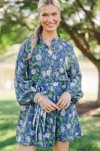 If You Know, You Know Navy Floral Dress