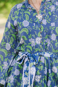 If You Know, You Know Navy Floral Dress