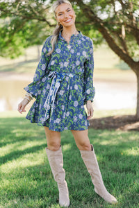 If You Know, You Know Navy Floral Dress